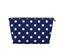 A Lunares Azul Marino, Bolsa de artículos de tocador Bolsa de Maquillaje Bolsa de cosméticos Bolsa de artículos de tocador de Viaje portátil