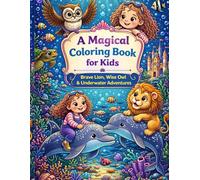 A Magical Coloring Book for Kids: Underwater Fantasy Adventure with a Brave Lion, Wise Owl, and a Curious Girl - Russian Language Edition