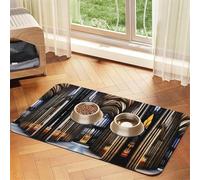 A - Mantel de piel absorbente con diseño de catedrales góticas, 30 x 45 cm, con base de goma antideslizante para gatos y perros