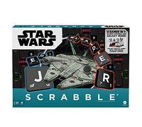​Mattel Games Scrabble Star Wars Edition Family Board Game with Galaxy Cards & Spacecraft Mover Pieces, Glossary, Gift for Teen Adult or Family Game Night Ages 10 Years & Older​