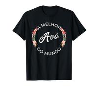 A Melhor Avo Do Mundo Mejor Abuela En Portugués Camiseta