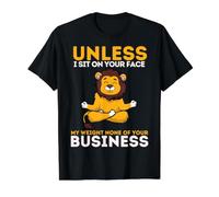 A Menos Que me Siente en tu Cara, Divertidos Leones de la Temporada de Leo Camiseta gráfica económica, Hombre, Negro, L