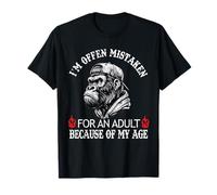 A Menudo me confunden con un Adulto Debido a mi Edad Mono Camiseta