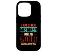 A menudo me confunden con un adulto por mi edad diciendo Carcasa para iPhone 14 Pro