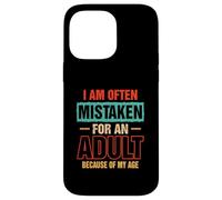 A menudo me confunden con un adulto por mi edad diciendo Carcasa para iPhone 14 Pro Max
