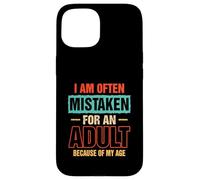 A menudo me confunden con un adulto por mi edad diciendo Carcasa para iPhone 15