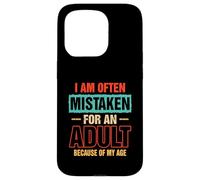 A menudo me confunden con un adulto por mi edad diciendo Carcasa para iPhone 15 Pro