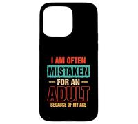 A menudo me confunden con un adulto por mi edad diciendo Carcasa para iPhone 15 Pro Max