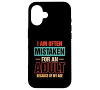 A menudo me confunden con un adulto por mi edad diciendo Carcasa para iPhone 16