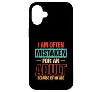 A menudo me confunden con un adulto por mi edad diciendo Carcasa para iPhone 16 Plus