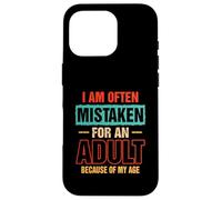 A menudo me confunden con un adulto por mi edad diciendo Carcasa para iPhone 16 Pro