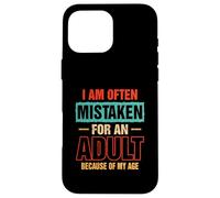 A menudo me confunden con un adulto por mi edad diciendo Carcasa para iPhone 16 Pro Max