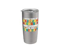 A menudo pienso en saltarse la escuela Almuerzo divertido señora Vaso térmico de acero inoxidable de doble pared
