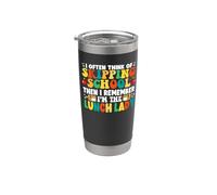 A menudo pienso en saltarse la escuela Almuerzo divertido señora Vaso térmico de acero inoxidable de doble pared