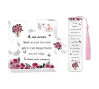 A Mi Amor Regalos Esposa Día de San Valentín del Marido Novia Signos Forma Rompecabezas Marcador 2 piezas Set Cumpleaños Aniversario de Bodas Placas Acrílicas Navidad Mujeres A Mis Recuerdos de Amor
