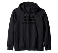 A mi edad, Es la mente sobre la vejiga Humor Senior Divertido Sudadera con Capucha