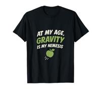 A mi edad, la gravedad es mi icono de manzana Nemesis Newton Camiseta