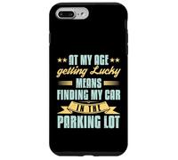 A Mi Edad Tener Suerte Encontrar Coche Divertido Jubilación Senior Carcasa para iPhone 7 Plus/8 Plus