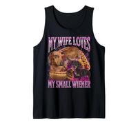 A mi esposa le encanta mi pequeña salchicha divertida y ofensiva Camiseta sin Mangas