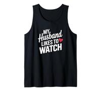 A mi Esposo le Gusta Ver Humor Camiseta sin Mangas