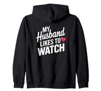 A mi Esposo le Gusta Ver Humor Sudadera con Capucha