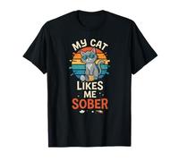 A Mi Gato Le Gusto Sobrio - Amante De Los G Camiseta