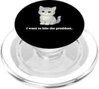 A mi Gato no le Gusta Que el Presidente quiera morderlo Gracioso PopSockets PopGrip para MagSafe