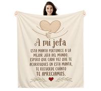 A mi Jefa Espero Que Cada Vez Que te Acurruques en Esta Manta te Recuerde cuánto Te Apreciamos Manta para la Jefa Compañero Cumpleaños Recordatorio Jubilación Regalo de Despedida
