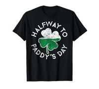 A Mitad de Camino del Día de Paddy, Día de San Patricio, Envejecido Vintage Camiseta