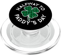 A Mitad de Camino del Día de Paddy, Día de San Patricio, Envejecido Vintage PopSockets PopGrip para MagSafe