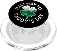 A Mitad de Camino del Día de Paddy, Día de San Patricio, Envejecido Vintage PopSockets PopGrip para MagSafe