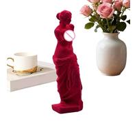 A Modern Venus Statue, A Flocked Resin Armless Bust, An Elegant Renaissance Art Piece Suitable For Living Rooms, Offices, Studies, and Home Décor, 3,15x3,15x11,02 Pulgadas