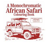 A Monochromatic African Safari Colouring Book for Adults: A Get away with relaxing illustrations for Calm, Focus, Relaxation, Stress Relief, and ... | 30 Mandala Images (Grumpy Goods Co.)