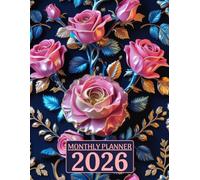 A monthly planner 2026 A4 Format: 1 Year Large Agenda from January to December 12 Months Calendar to Stay Organized