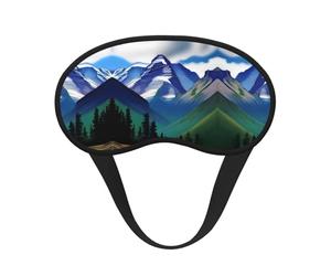 A Mountain Majesty - Antifaz opaca para dormir, bloqueador de luz, cómodo, ideal para viajes, camping, meditación y yoga
