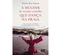 A mulher de vestido vermelho que dança na praia