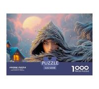A Mysterious Woman with An Eerie Cloak 1000 Pieza Cartulina Premium Rompecabezas Premium Tree Girl Antiestrés Juguete De Cumpleaños Rompecabezas para Adultos Y Niños 52x38cm/1000pcs