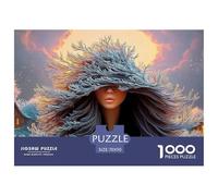 A Mysterious Woman with An Eerie Cloak 1000 Piezas Cartulina Extra Gruesa Rompecabezas DIY Tree Woman Extremadamente Difícil Juguete De Cumpleaños Rompecabezas para Adultos Y Niños 70x50cm/1000pcs