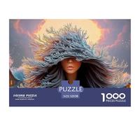 A Mysterious Woman with An Eerie Cloak 1000 Piezas Cartulina Extra Gruesa Rompecabezas DIY Tree Woman Antiestrés Juego Creativo Rompecabezas para Adultos Y Niños 52x38cm/1000pcs