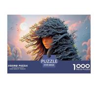 A Mysterious Woman with An Eerie Cloak 1000 Piezas Cartulina Extra Gruesa Set De Rompecabezas Whimsical Portrait Antiestrés Juguete De Cumpleaños Rompecabezas Regalos Para Familia Y Amigos 38x26cm/100