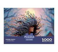 A Mysterious Woman with An Eerie Cloak 1000 Piezas Papel Ecológico Resistente Rompecabezas Premium Whimsical Portrait Extremadamente Difícil Juego Creativo Rompecabezas Regalos Para Familia Y Amigos 5
