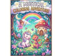 A Mystical Coloring Adventure: Cute and Whimsical Pages for Kids with Magical Dragons, Fairies, Unicorns, and Mermaids