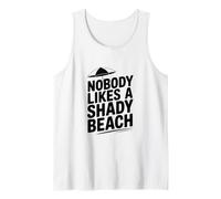 A Nadie le Gusta una Playa sombreada Humorístico Tropical Camiseta sin Mangas