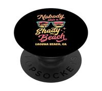 A Nadie le Gusta una Playa sombreada Laguna Beach California PopSockets PopGrip Adhesivo