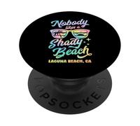 A Nadie le Gusta una Playa sombreada Laguna Beach California PopSockets PopGrip Adhesivo