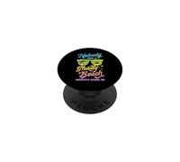 A Nadie le Gusta una Playa sombreada Monterey Beach California PopSockets PopGrip Adhesivo