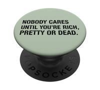 A Nadie le Importa hasta Que Rico Cita Sarcasmo PopSockets PopGrip Adhesivo