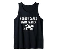 A Nadie le Importa Nadar más rápido para Nadadores y Atletas Entrenadores Camiseta sin Mangas