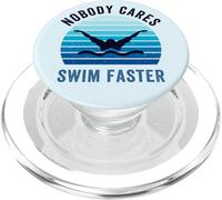 A Nadie le Importa Nadar más rápido para Nadadores y Atletas Entrenadores PopSockets PopGrip para MagSafe