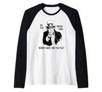 A Nadie le Importa Que te Tele señalando Camiseta Manga Raglan